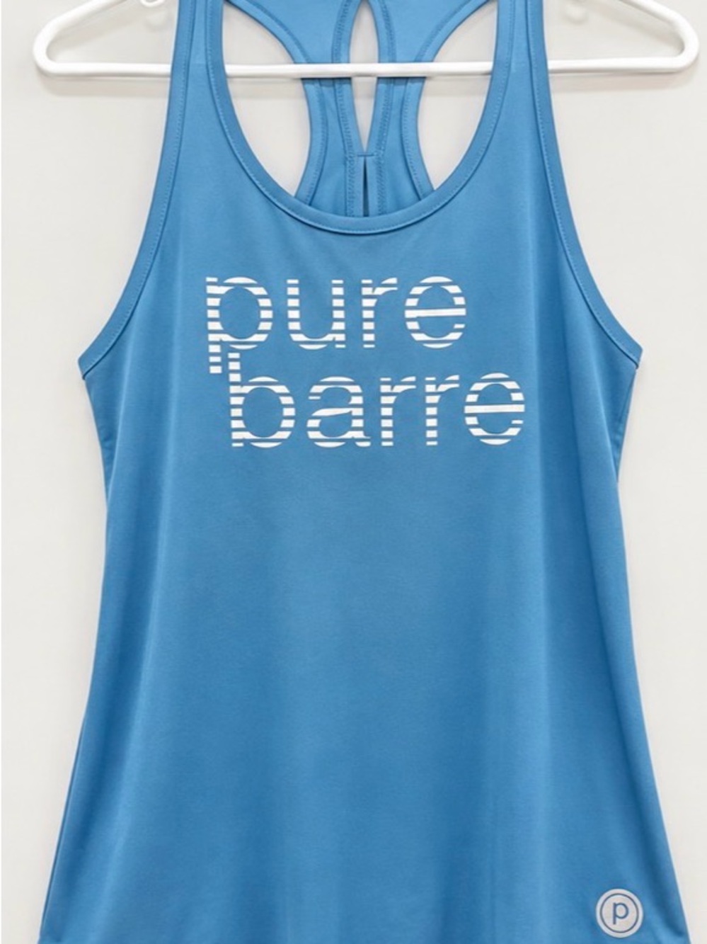 Pure Barre Women's Turquoise Racerback Logo Tank